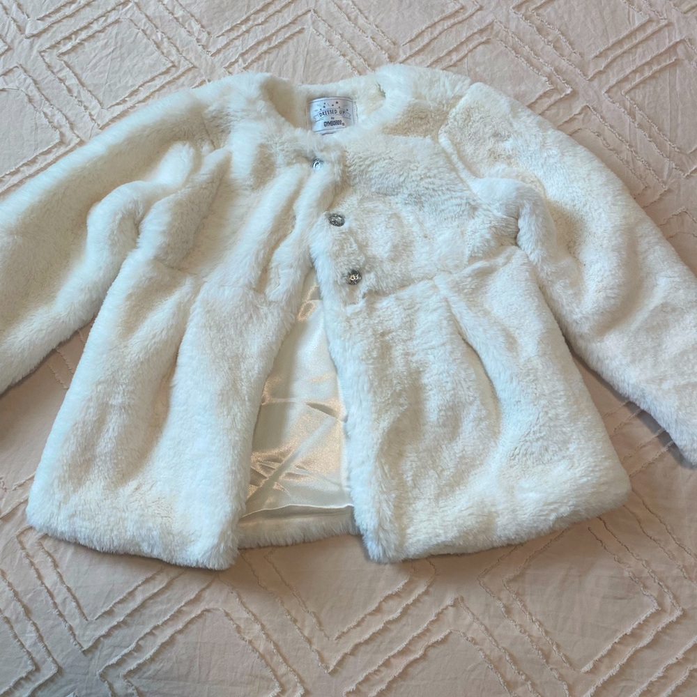 Fur jacket. Toddler girls size 3T. Like new in very good condition